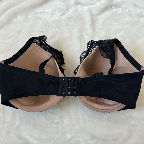 ThirdLove 24/7 Lace Contour Plunge Bra Black Padded Underwire 38F - Picture 4 of 4
